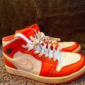 Orange air jordans